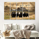 Live Like Someone Left The Gate Open 5 Pieces B Canvas Prints Wall Art - Painting Canvas, Multi Panel