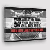 Live Like They Dream Canvas Prints Wall Art - Painting Canvas,Office Business Motivation Art, Wall Decor