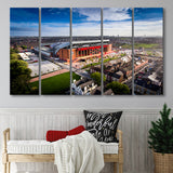 Liverpool Fc Anfield Stadium, Stadium Canvas, Sport Art, Gift for him, Multi Panels B, Canvas Prints Wall Art Decor