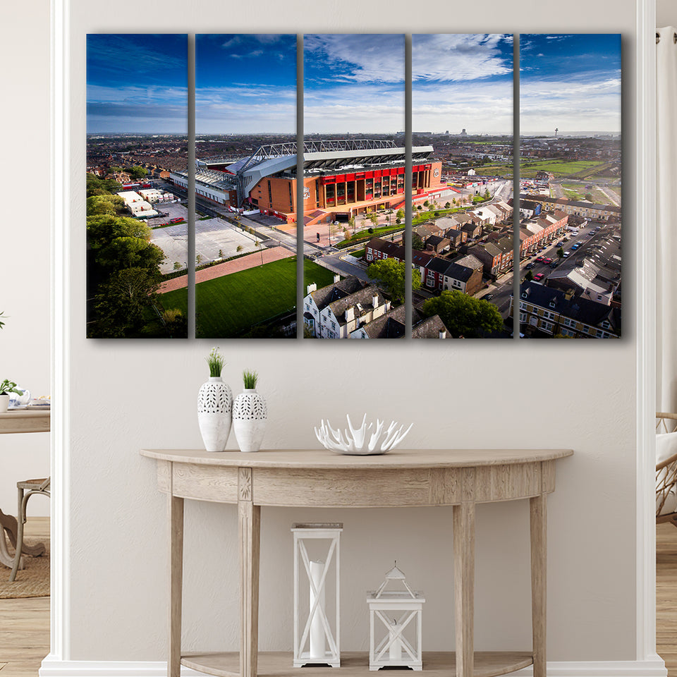 Liverpool Fc Anfield Stadium, Stadium Canvas, Sport Art, Gift for him, Multi Panels B, Canvas Prints Wall Art Decor