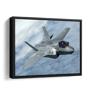 Lockheed Martin F 35 Flight Canvas Wall Art - Framed Art, Prints For Sale, Painting For Sale, Framed Canvas, Painting Canvas
