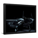 Lockheed P38 Lightning,Aviation Framed Art Prints Wall Art Decor,Black Frame, Ready to hang