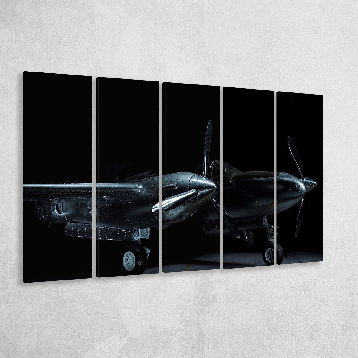 Lockheed P38 Lightning,Aviation 5 Panels B,Large Canvas,Canvas Prints ...