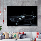 Lockheed P38 Lightning,Aviation Framed Art Prints Wall Art Decor,Black Frame, Ready to hang