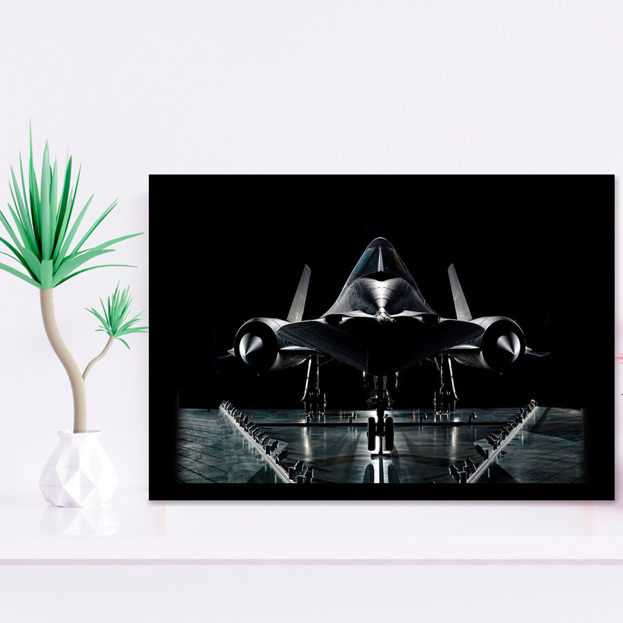 Lockheed Sr 71 Blackbird National Air And Space Museum War Airplane Framed Art Prints Wall Decor - Painting Art, Framed Picture