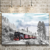 Locomotive Train Canvas Prints Wall Art Decor - Painting Canvas,Home Decor, Ready to Hang