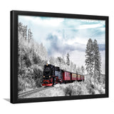 Locomotive Train Framed Art Prints Wall Art Decor, Framed Picture, Home Decor