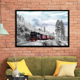 Locomotive Train Framed Art Prints Wall Art Decor, Framed Picture, Home Decor