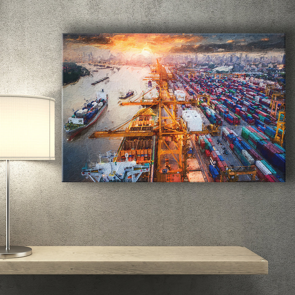 Logistics and Transportation Canvas Prints Wall Art Decor - Paiting Canvas, Art Prints, Wall Decor, For Sale