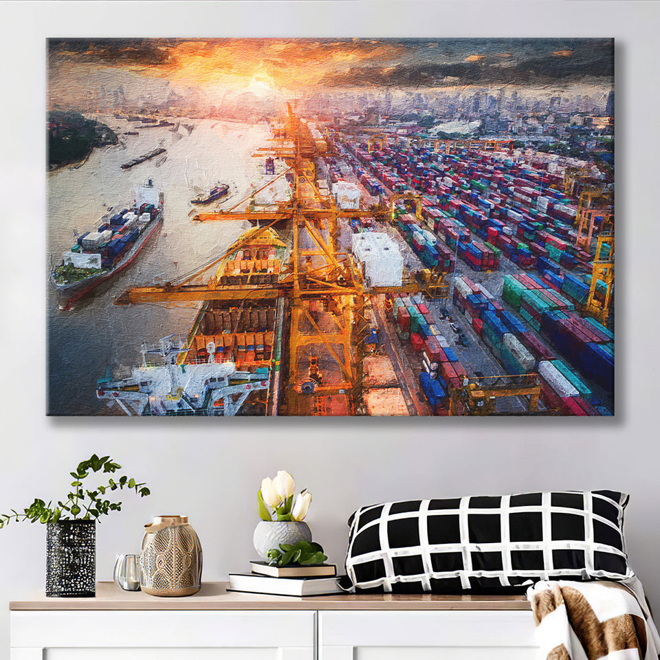 Logistics and Transportation Canvas Prints Wall Art Decor - Paiting Canvas, Art Prints, Wall Decor, For Sale