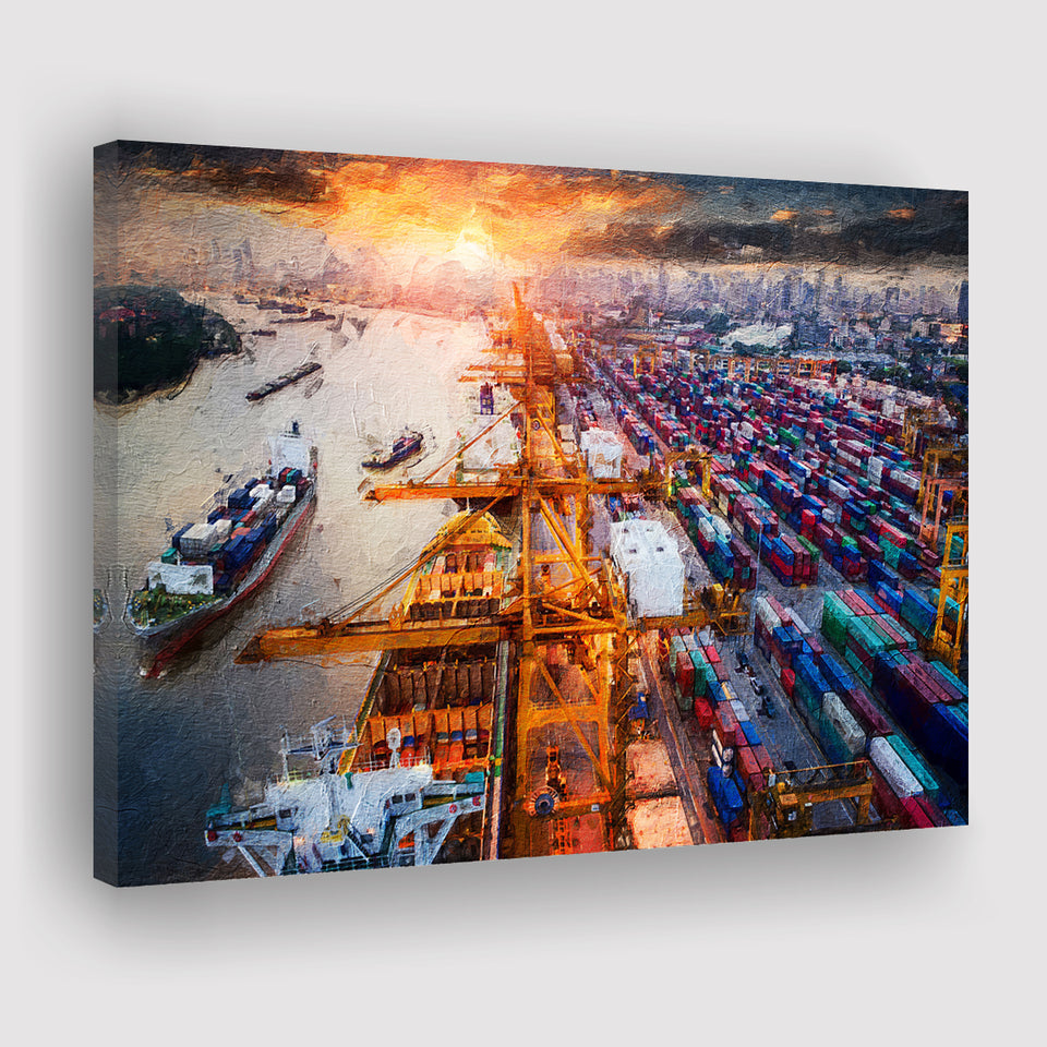 Logistics and Transportation Canvas Prints Wall Art Decor - Paiting Canvas, Art Prints, Wall Decor, For Sale