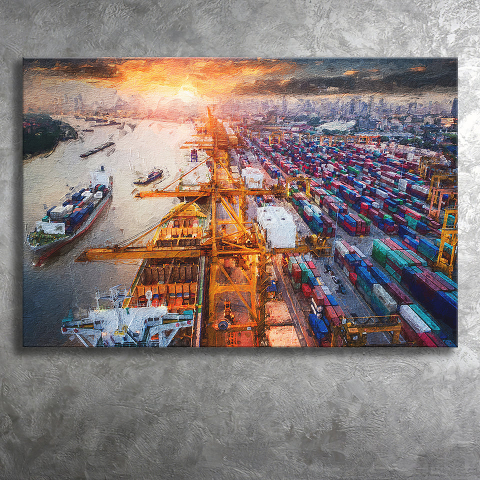 Logistics and Transportation Canvas Prints Wall Art Decor - Paiting Canvas, Art Prints, Wall Decor, For Sale