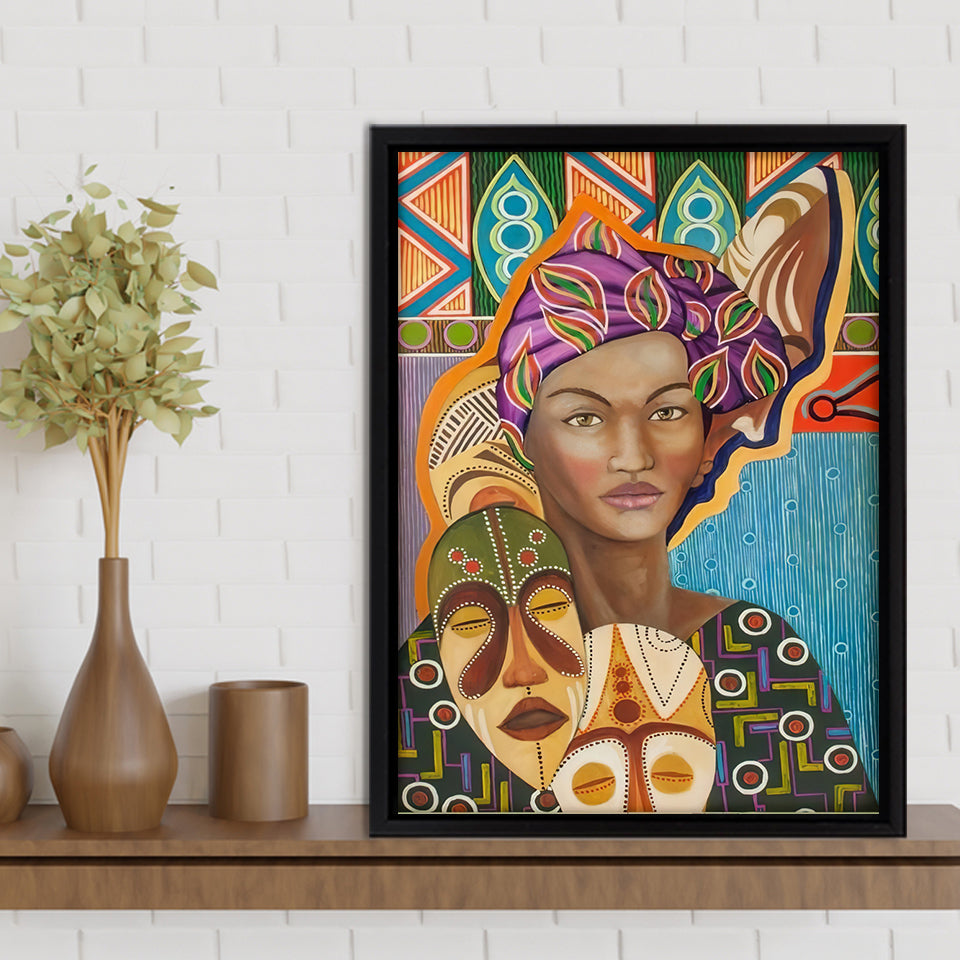 Lois M. Jones Harlem Art For Auction Framed Canvas Prints Wall Art - Painting Canvas , Home Wall Decor, For Sale