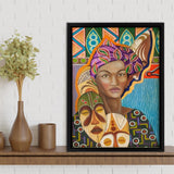 Lois M. Jones Harlem Art For Auction Framed Canvas Prints Wall Art - Painting Canvas , Home Wall Decor, For Sale