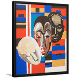 African Masks Treadway Gallery by Lois Mailou Jones  - Framed Prints, Framed Wall Art, Art Print, Prints for Sale