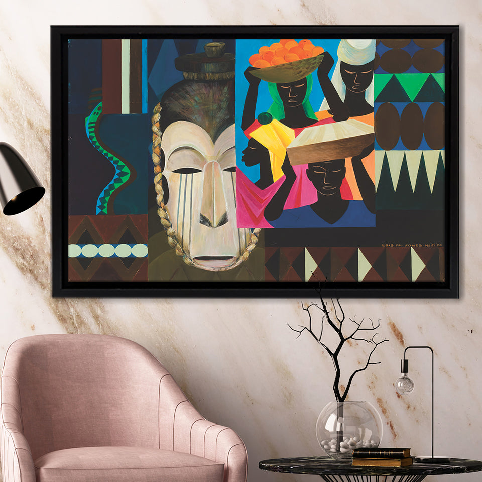Lois Mailou Jones Hunter Museum Of American Art Framed Canvas Prints Wall Art - Painting Canvas, Home Wall Decor, For Sale