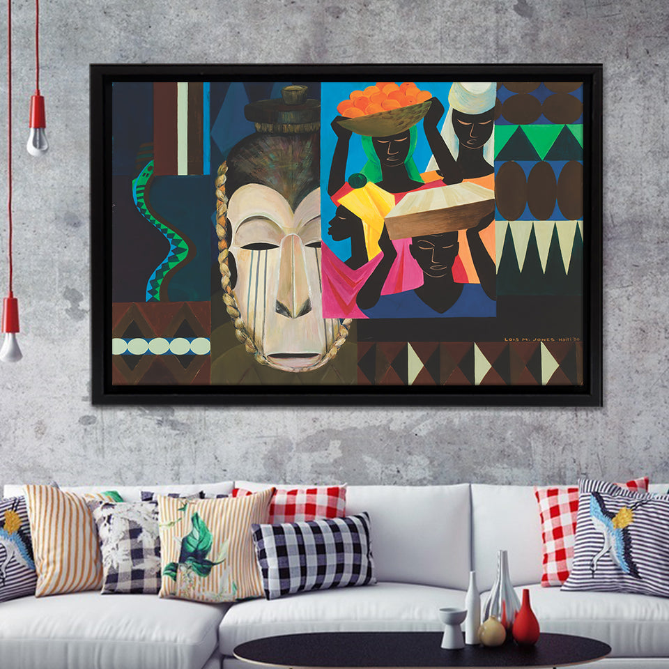 Lois Mailou Jones Hunter Museum Of American Art Framed Canvas Prints Wall Art - Painting Canvas, Home Wall Decor, For Sale