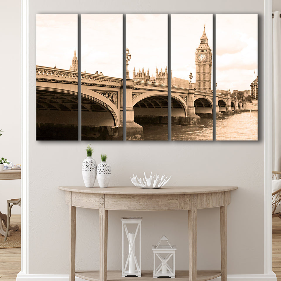 London Bridge London Cityscape Art Extra Large Canvas Prints Multi Panels B Wall Art Prints Home Decor