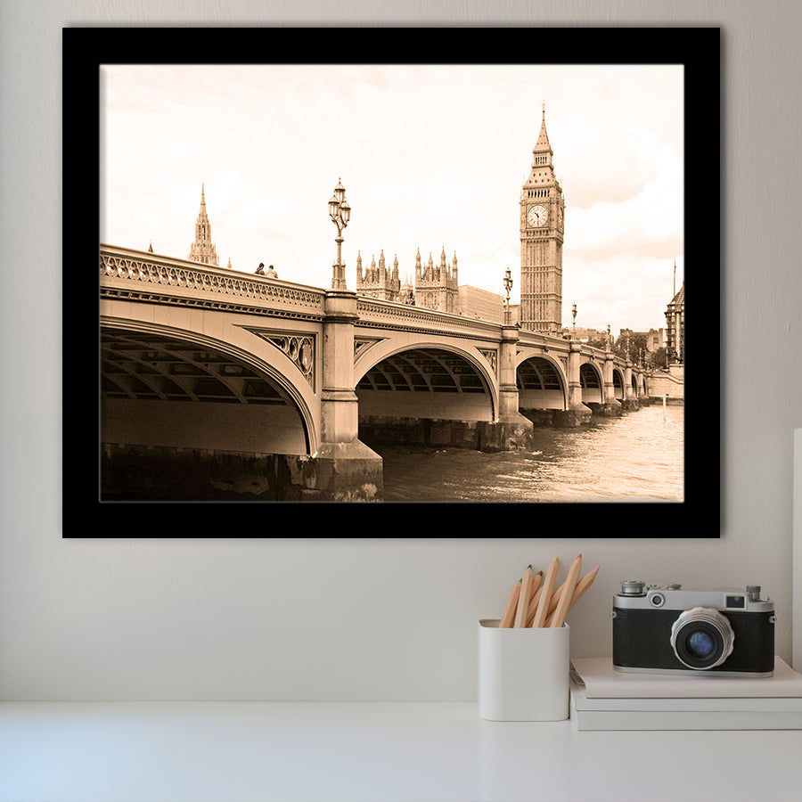 London Bridge London Cityscape Art Framed Art Prints Wall Decor - Painting Art,Framed Picture,For Sale, Ready to hang