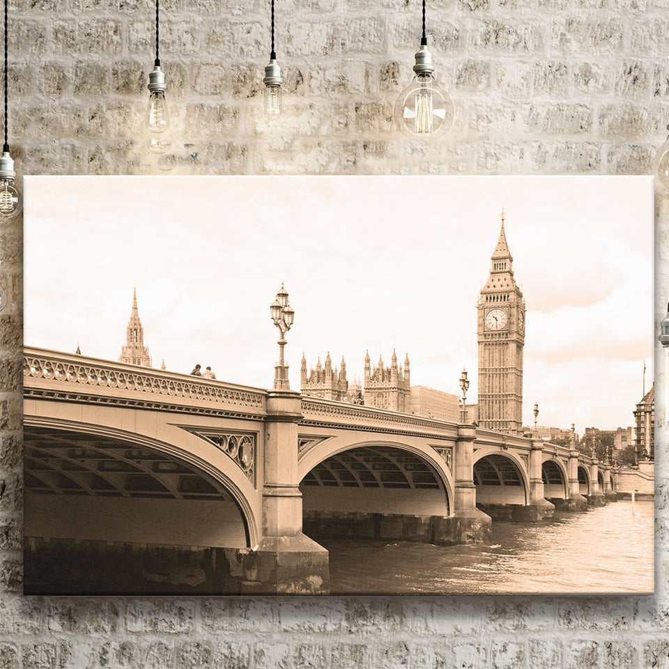 London Bridge London Cityscape Art Landscape Canvas Prints Wall Art Home Decor - Painting Canvas, Ready to hang
