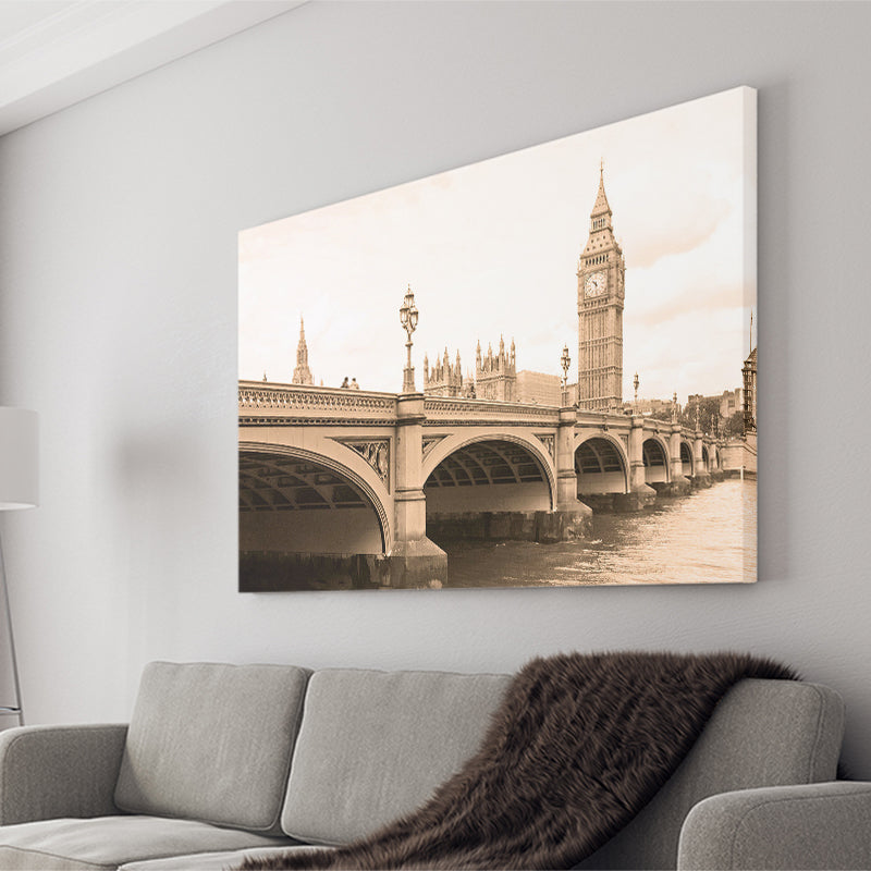 London Bridge London Cityscape Art Landscape Canvas Prints Wall Art Home Decor - Painting Canvas, Ready to hang