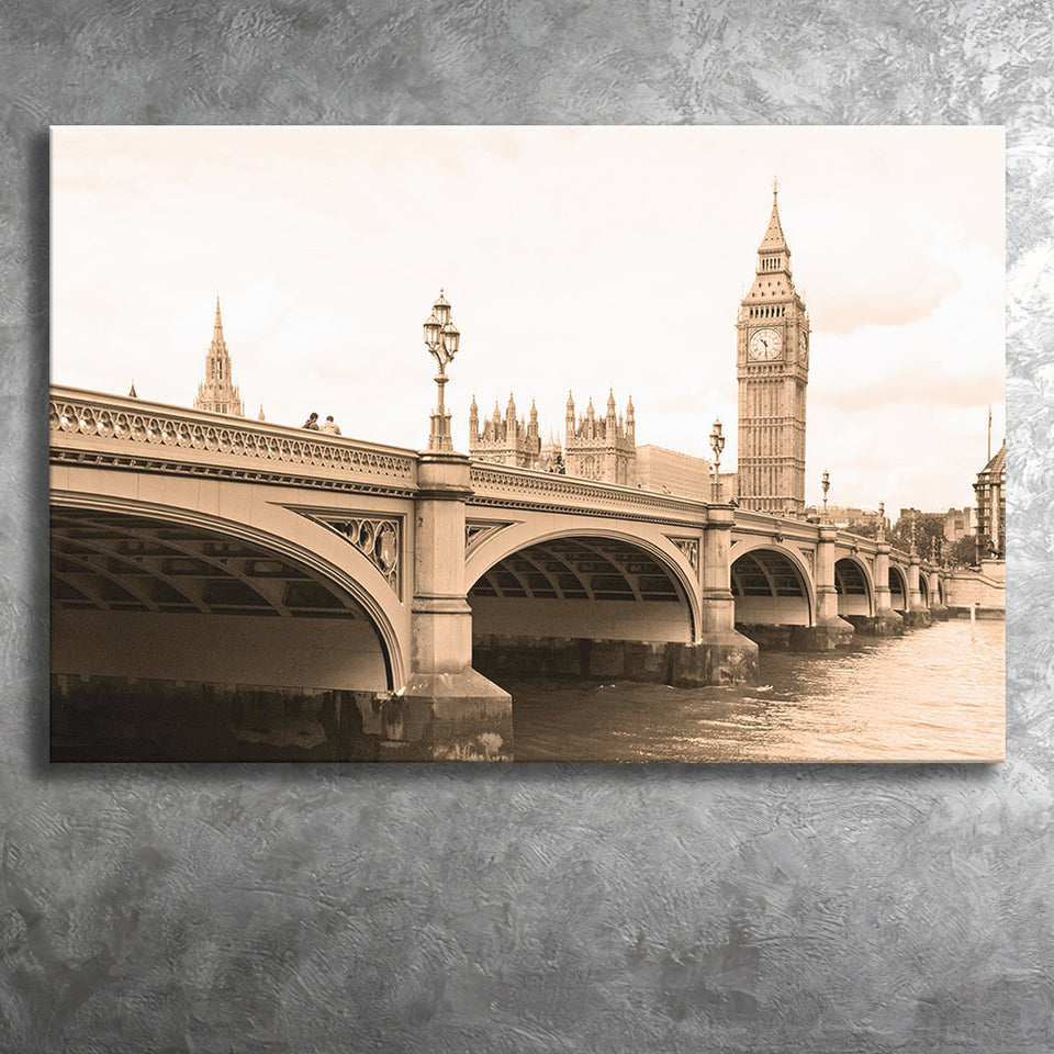 London Bridge London Cityscape Art Landscape Canvas Prints Wall Art Home Decor - Painting Canvas, Ready to hang
