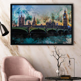 London Framed Canvas Prints Wall Art Decor - Painting Canvas, Framed Picture, Home Decor
