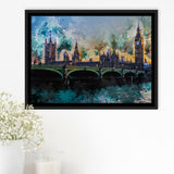 London Framed Canvas Prints Wall Art Decor - Painting Canvas, Framed Picture, Home Decor