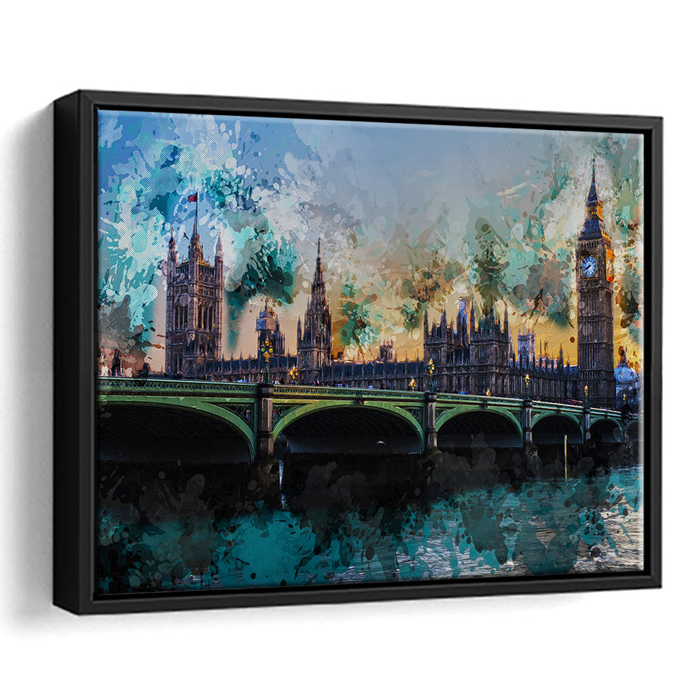 London Framed Canvas Prints Wall Art Decor - Painting Canvas, Framed Picture, Home Decor