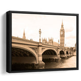 London Cityscape Framed Canvas Prints Wall Art Decor, Framed Picture, Floating Frame