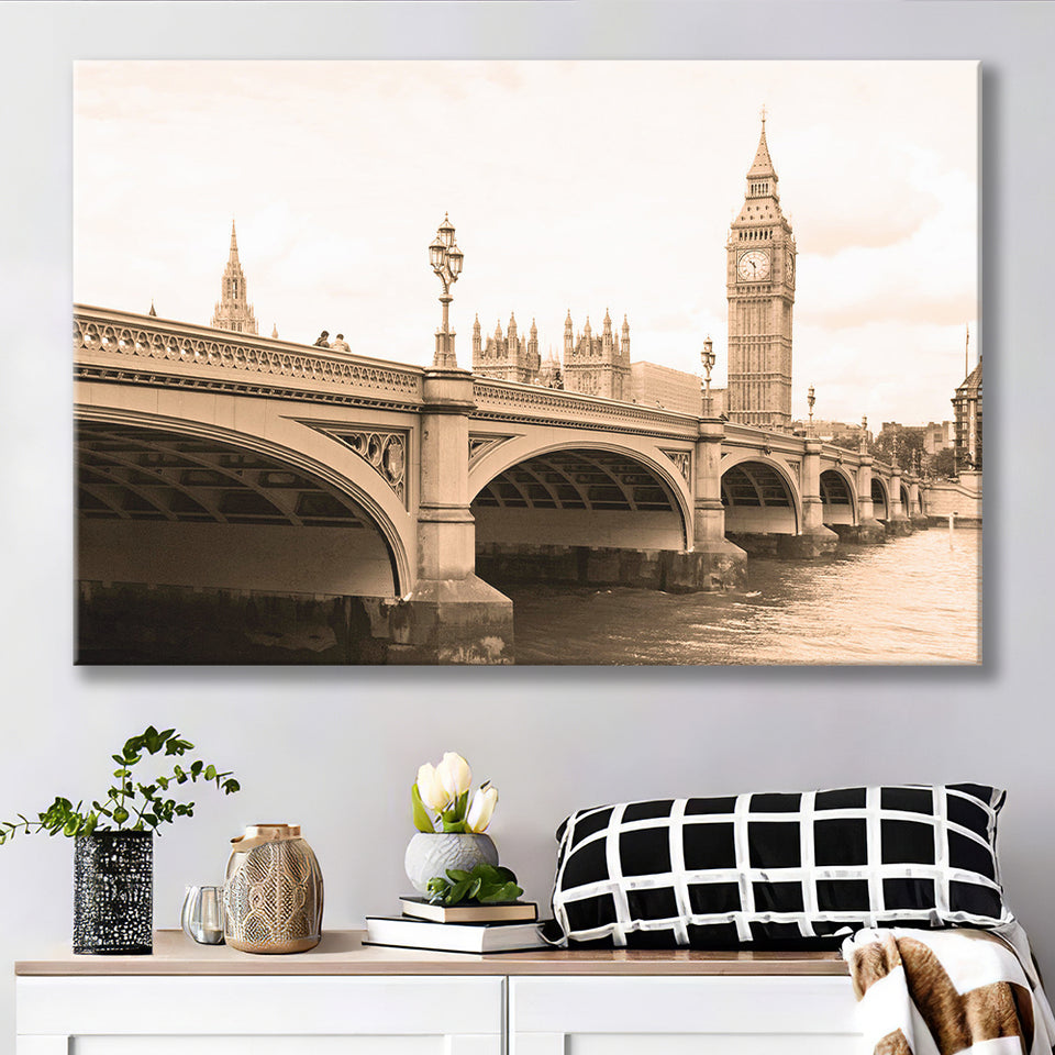 London Cityscape Canvas Prints Wall Art Decor - Painting Canvas,Home Decor, Ready to Hang