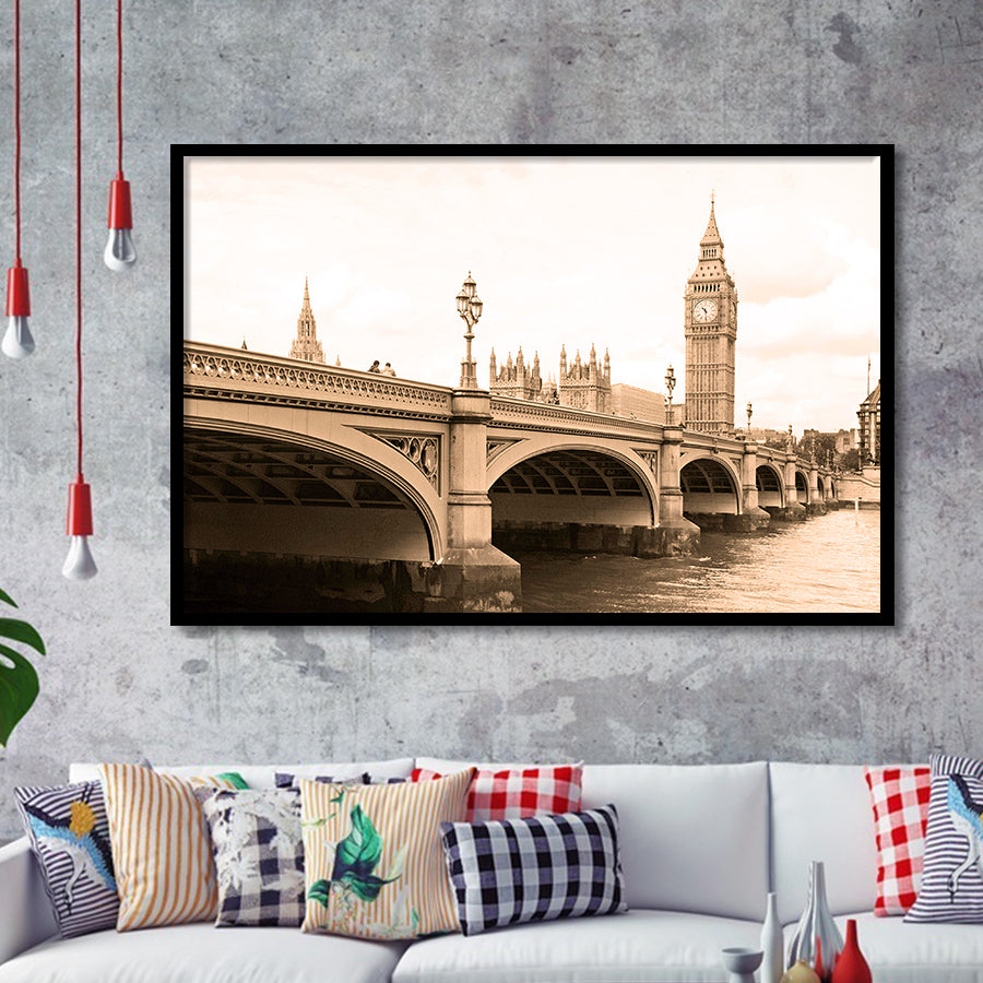 London Cityscape Framed Art Prints Wall Art Decor, Framed Picture, Home Decor