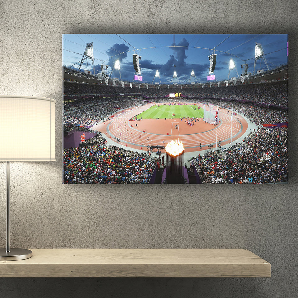 London England Olympic Stadium, Stadium Canvas, Sport Art, Gift for him, Fan Gift, Canvas Prints Wall Art Decor