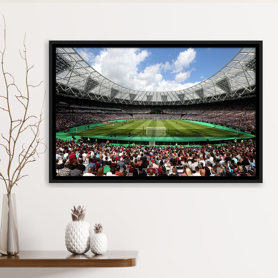London Football Stadium, Stadium Canvas, Sport Art, Gift for him, Framed Canvas Prints Wall Art Decor, Framed Picture