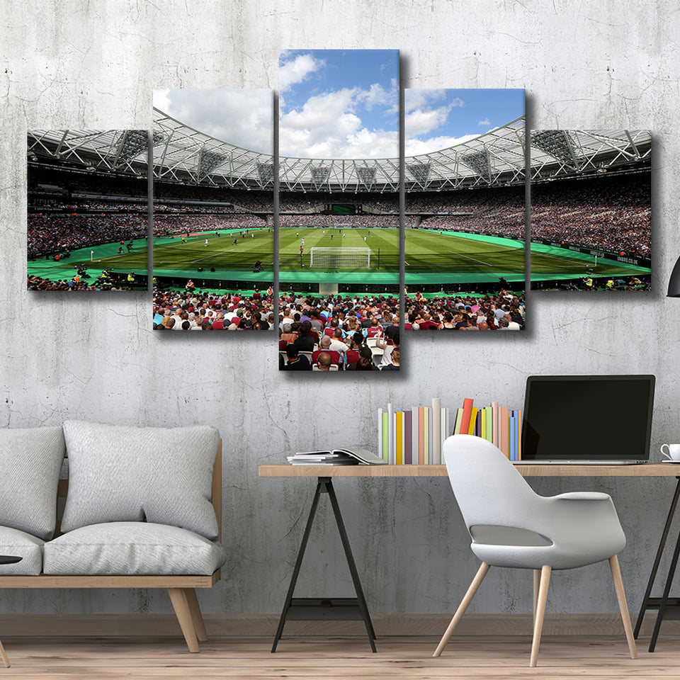 London Football Stadium, Stadium Canvas, Sport Art, Large Canvas, Multi Panels, Canvas Prints Wall Art Decor