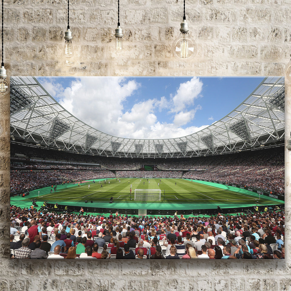 London Football Stadium, Stadium Canvas, Sport Art, Gift for him, Fan Gift, Canvas Prints Wall Art Decor