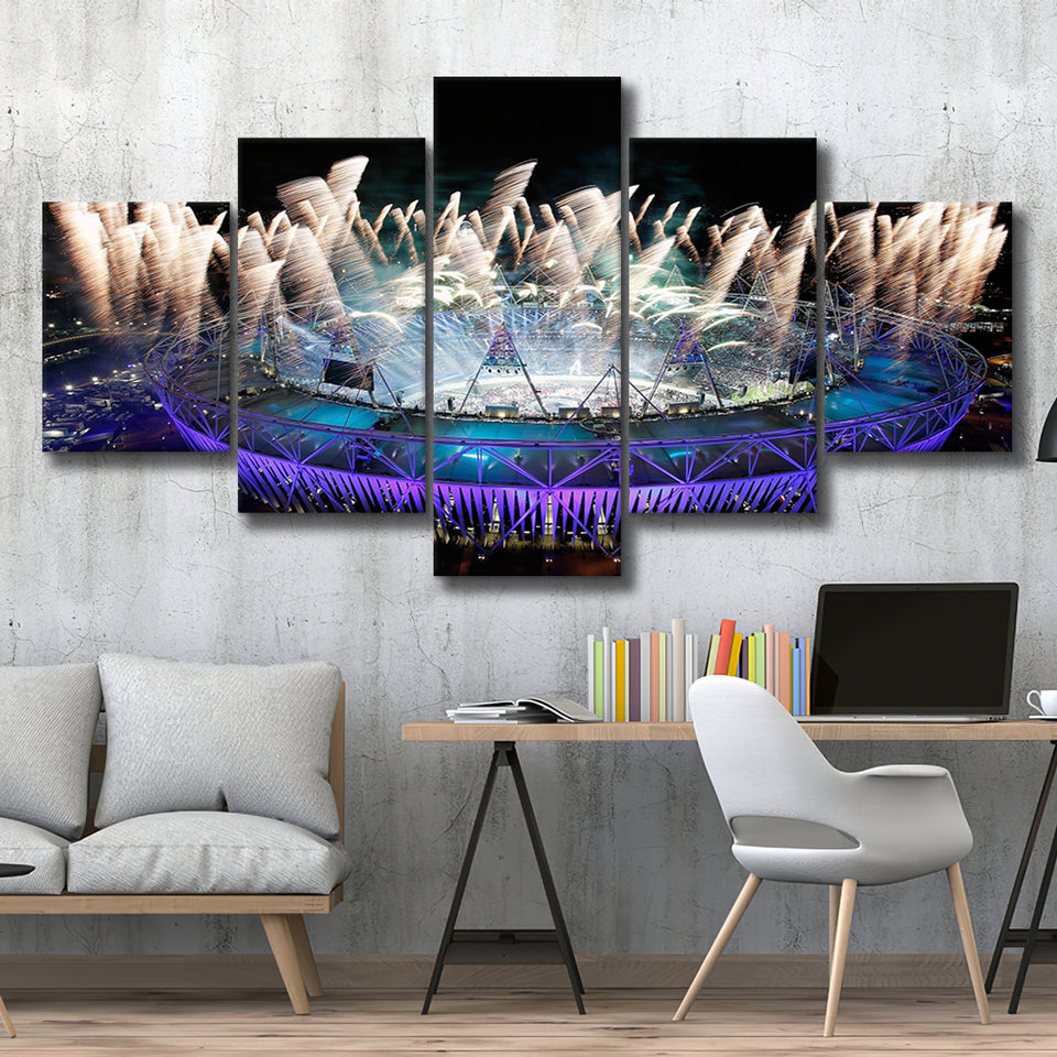 London Olympic Stadium, Stadium Canvas, Sport Art, Large Canvas, Multi Panels, Canvas Prints Wall Art Decor