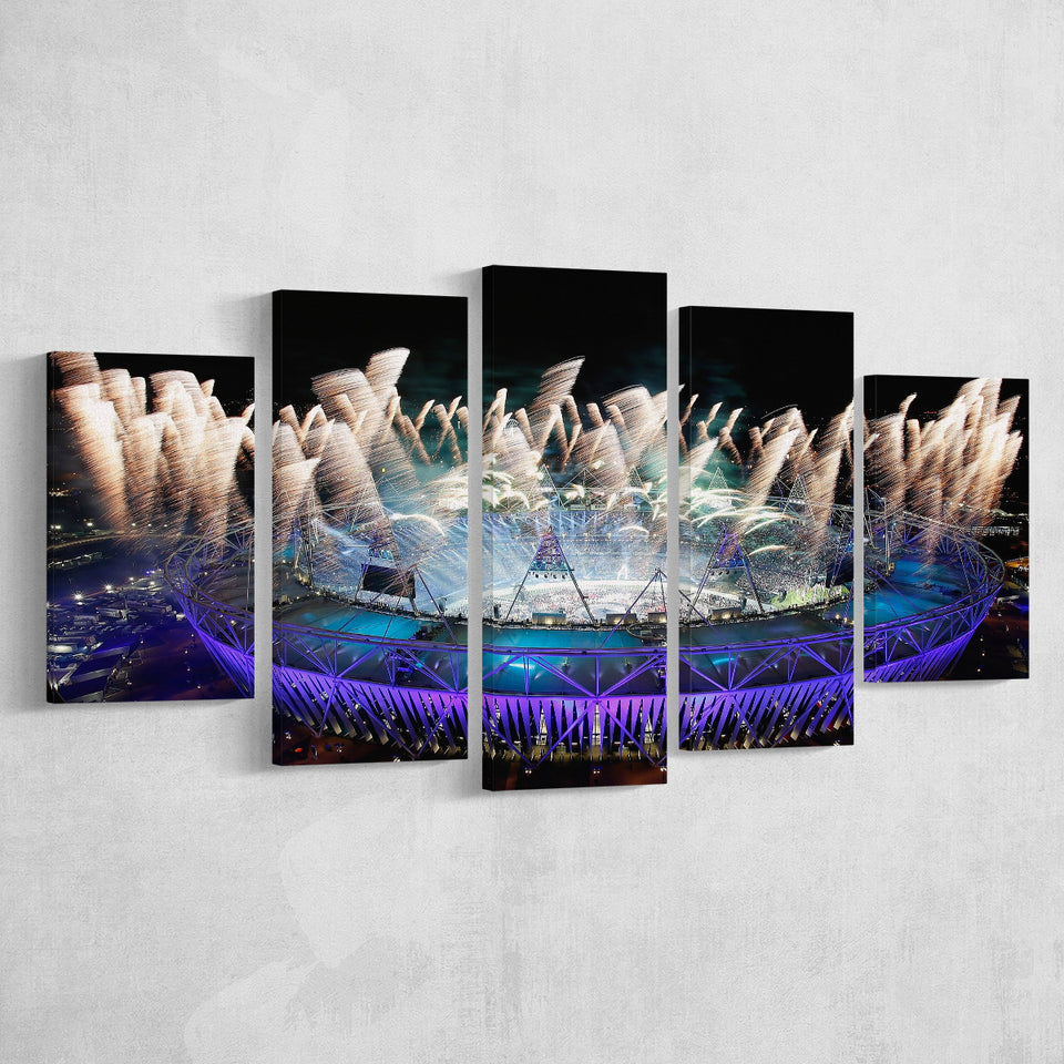 London Olympic Stadium, Stadium Canvas, Sport Art, Large Canvas, Multi Panels, Canvas Prints Wall Art Decor