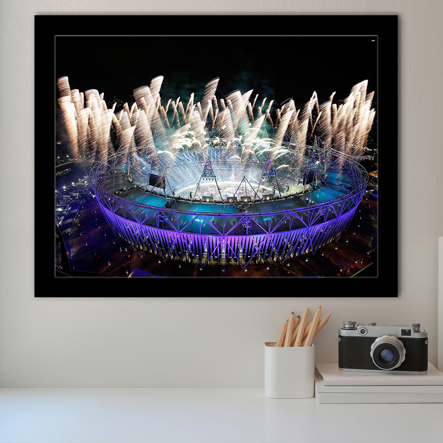 London Olympic Stadium, Stadium Canvas, Sport Art, Gift for him, Framed Art Prints Wall Art Decor, Framed Picture