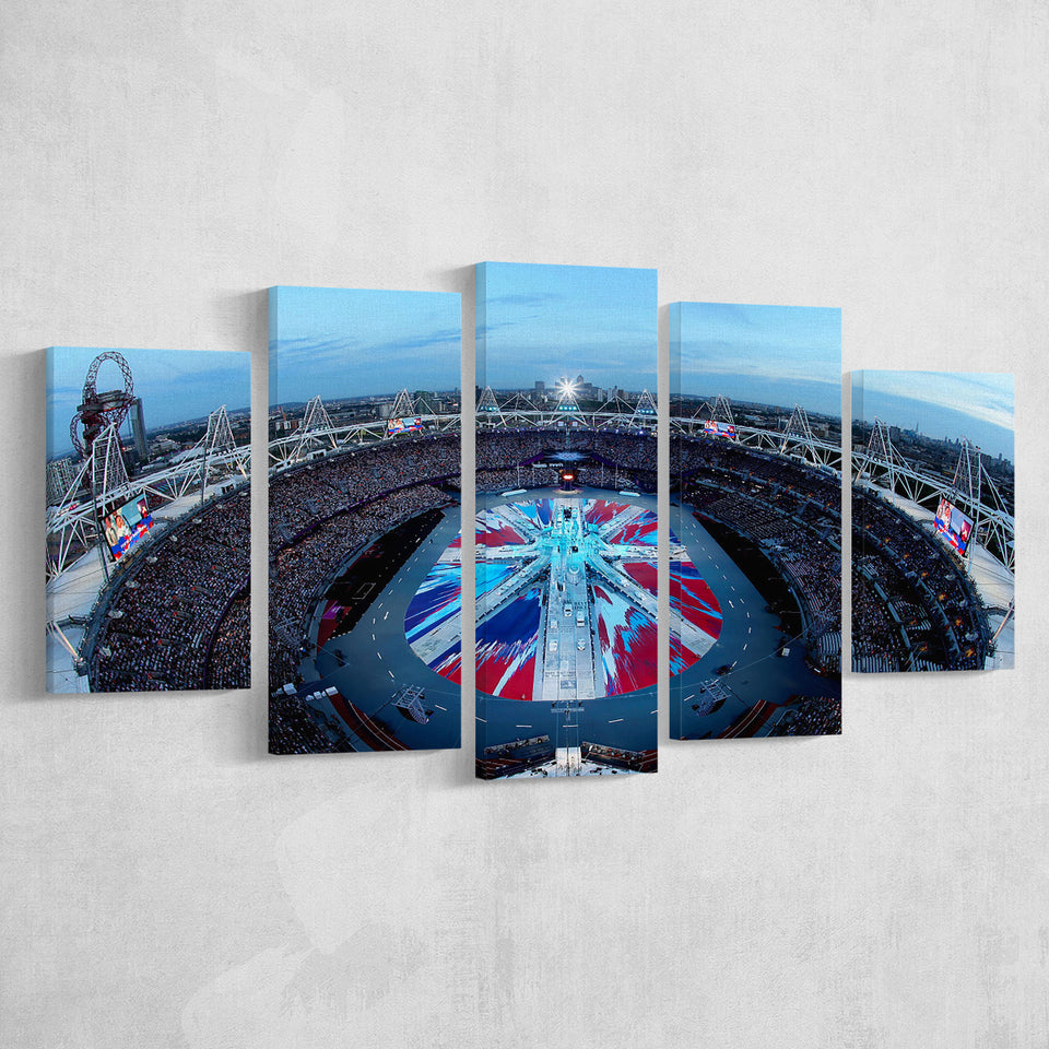 London Olympic Stadium in England, Stadium Canvas, Sport Art, Large Canvas, Multi Panels, Canvas Prints Wall Art Decor