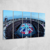 London Olympic Stadium in England, Stadium Canvas, Sport Art, Gift for him, Multi Panels B, Canvas Prints Wall Art Decor