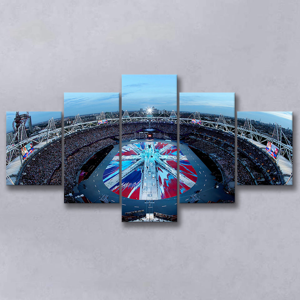 London Olympic Stadium in England, Stadium Canvas, Sport Art, Large Canvas, Multi Panels, Canvas Prints Wall Art Decor