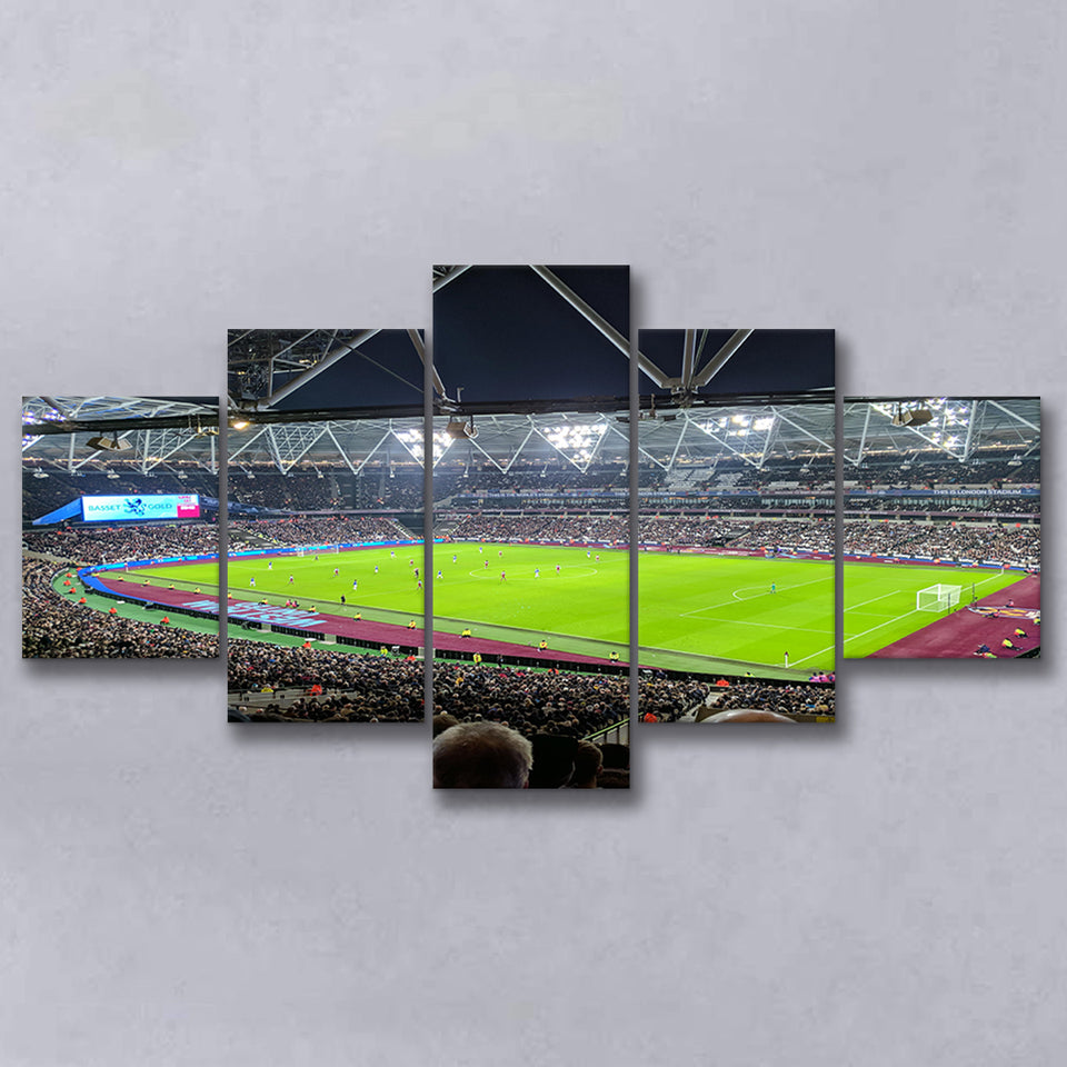 London Stadium, Stadium Canvas, Sport Art, Large Canvas,V1 Multi Panels, Canvas Prints Wall Art Decor