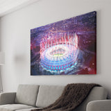 London Stadium, Aerial View, Fireworks, Night Canvas Prints Wall Art - Painting Canvas, Wall Decor, Fan Gift, Art Prints