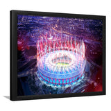 London Stadium, Aerial View, Fireworks, Night Art Prints Wall Decor - Painting Prints, Wall Art, Fan Gift, For Sale