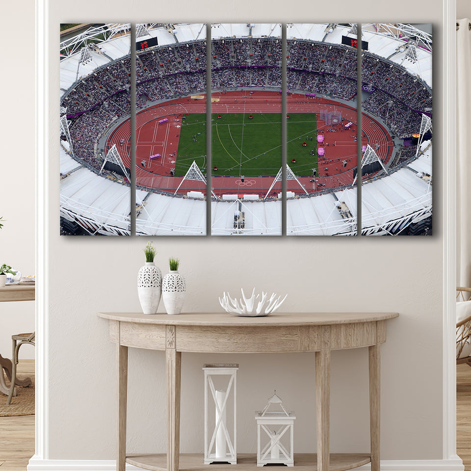 London Stadium in England, Stadium Canvas, Sport Art, Gift for him,100 Multi Panels B, Canvas Prints Wall Art Decor
