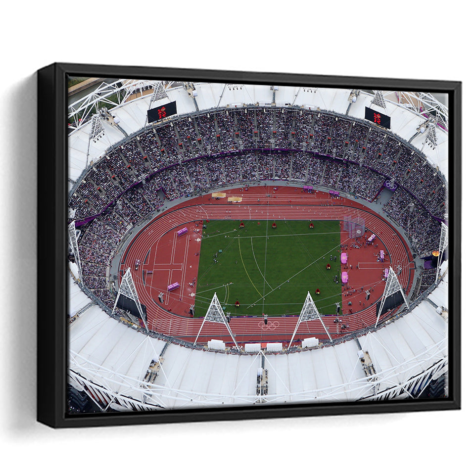 London Stadium in England, Stadium Canvas, Sport Art, Gift for him,100 Framed Canvas Prints Wall Art Decor, Framed Picture