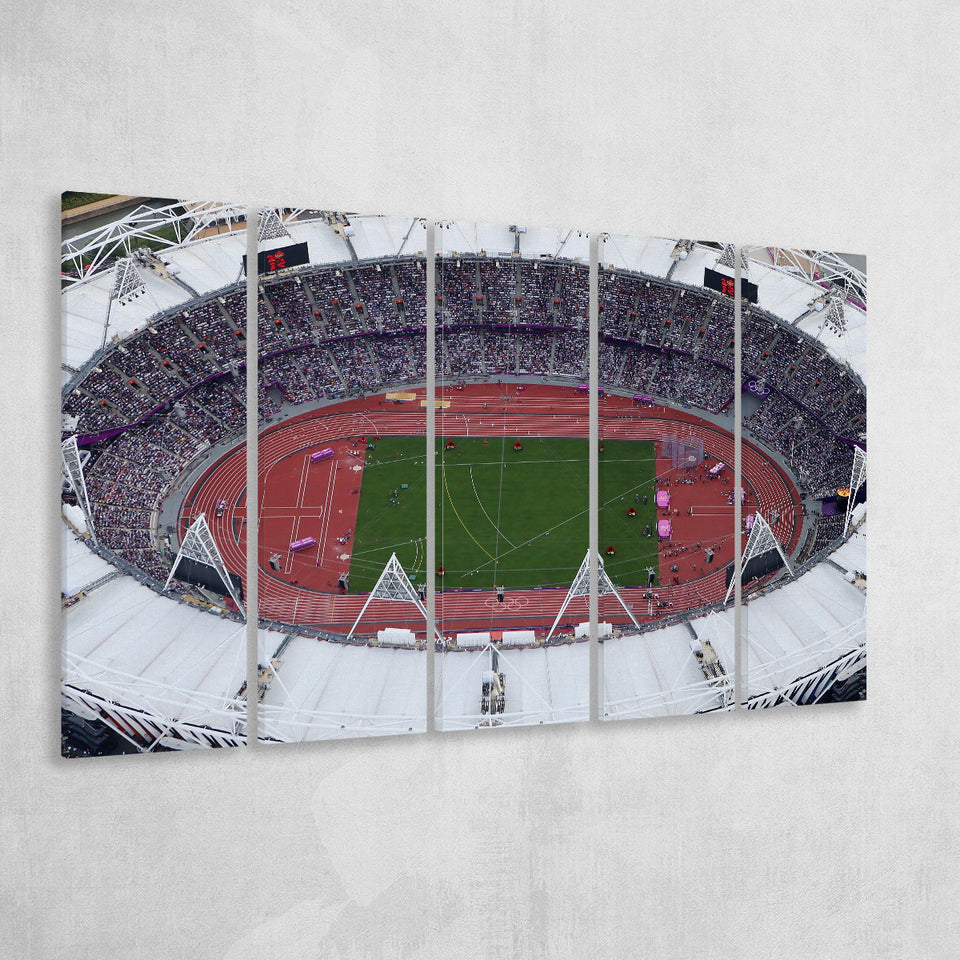 London Stadium in England, Stadium Canvas, Sport Art, Gift for him,100 Multi Panels B, Canvas Prints Wall Art Decor