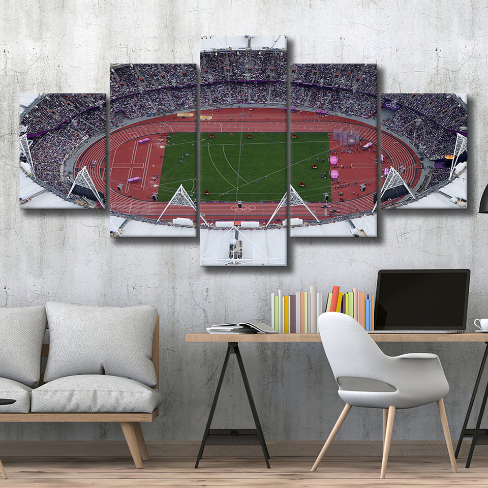 London Stadium in England, Stadium Canvas, Sport Art, Large Canvas,V1 Multi Panels, Canvas Prints Wall Art Decor