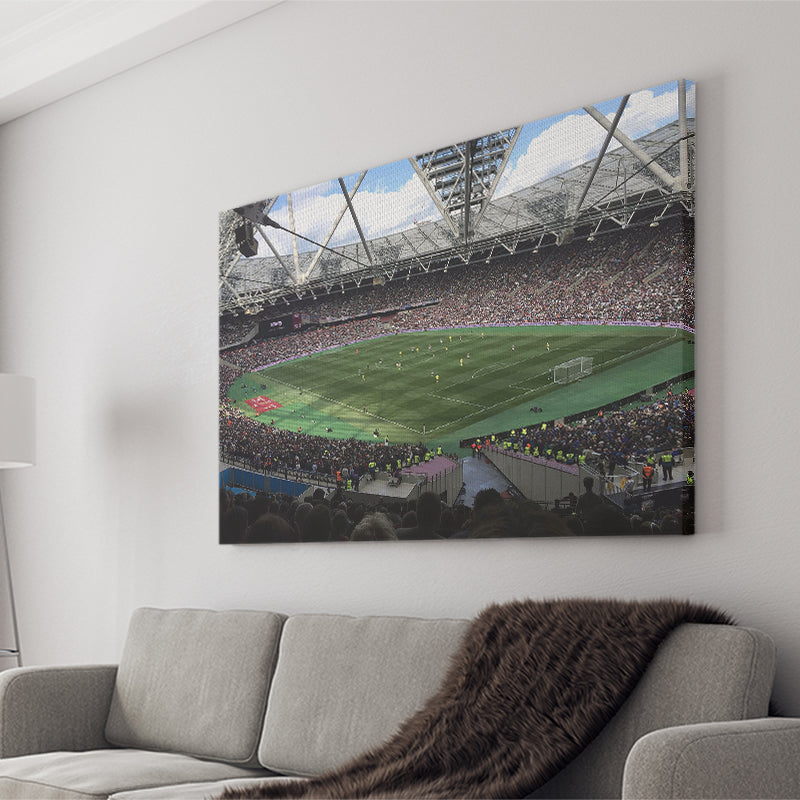 London Stadium in England, Stadium Canvas, Sport Art, Gift for him, Fan Gift, Canvas Prints Wall Art Decor